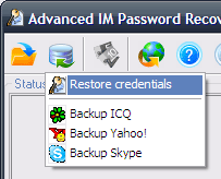 obnovování ICQ údajů