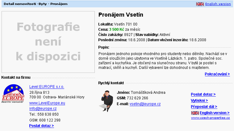 nabídka prodeje Sreality.cz