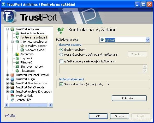 modul Antivirus TrustPort PC Security 2009
