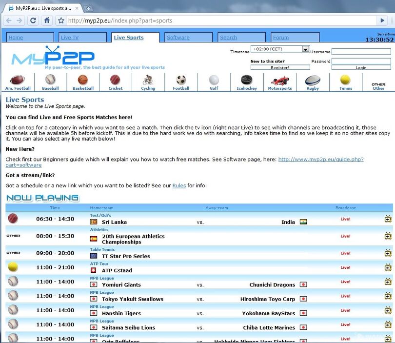 Obrázek III. webový server – www.myp2p.eu