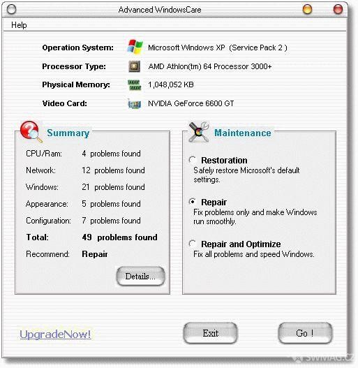 Advanced WindowsCare Personal v2.40.