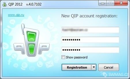 Registrace na QIP.ru