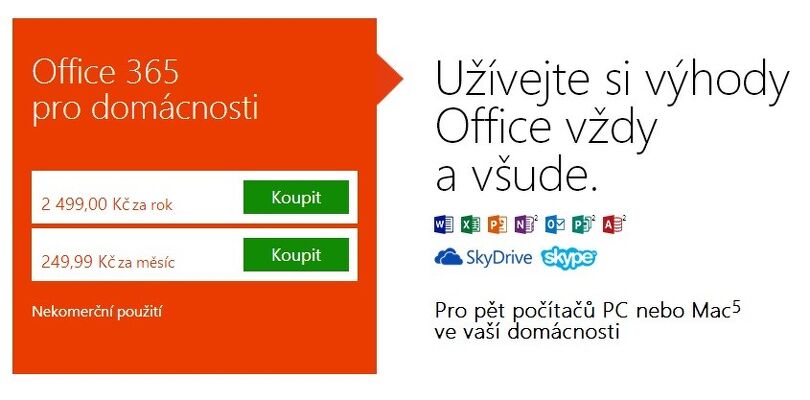 Office 365 pro domácnosti