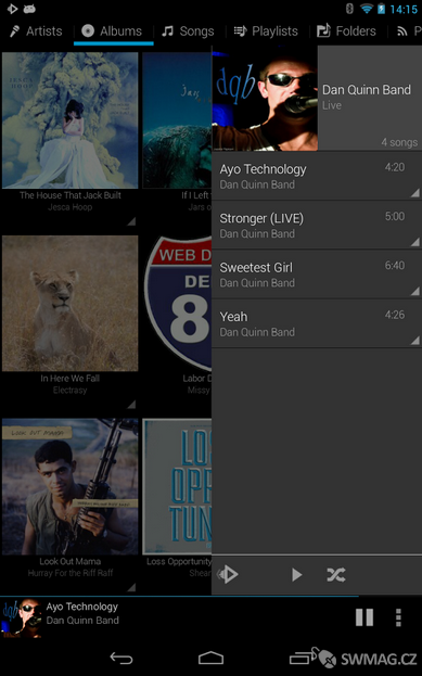 Rocket Music Player – hudební přehrávač pro Android