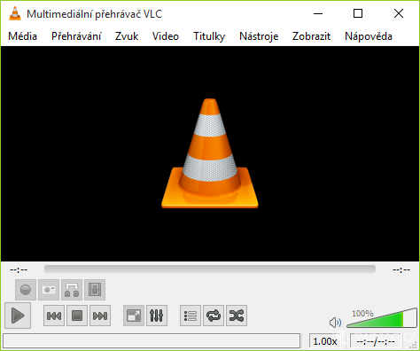 Prosté, ale funkční. To je VLC ve výchozí instalaci.