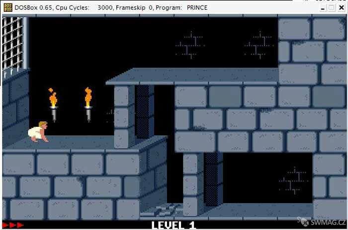Pomocí programu DOSBox si můžete zahrát například původního Prince z Persie.