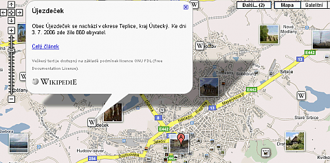 Mapy Google nyní integrují českou verzi Wikipedie (http://www.swmag.cz)